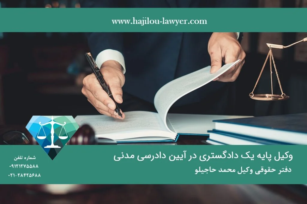 وکیل پایه یک دادگستری متخصص در امور دستور موقت